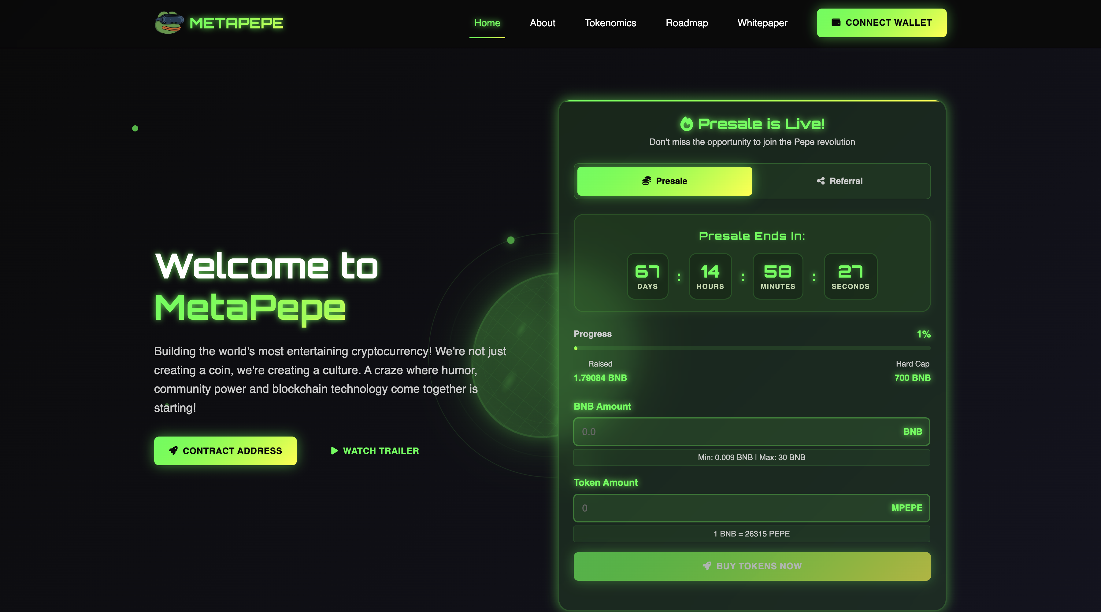 Metapepe Presale Software