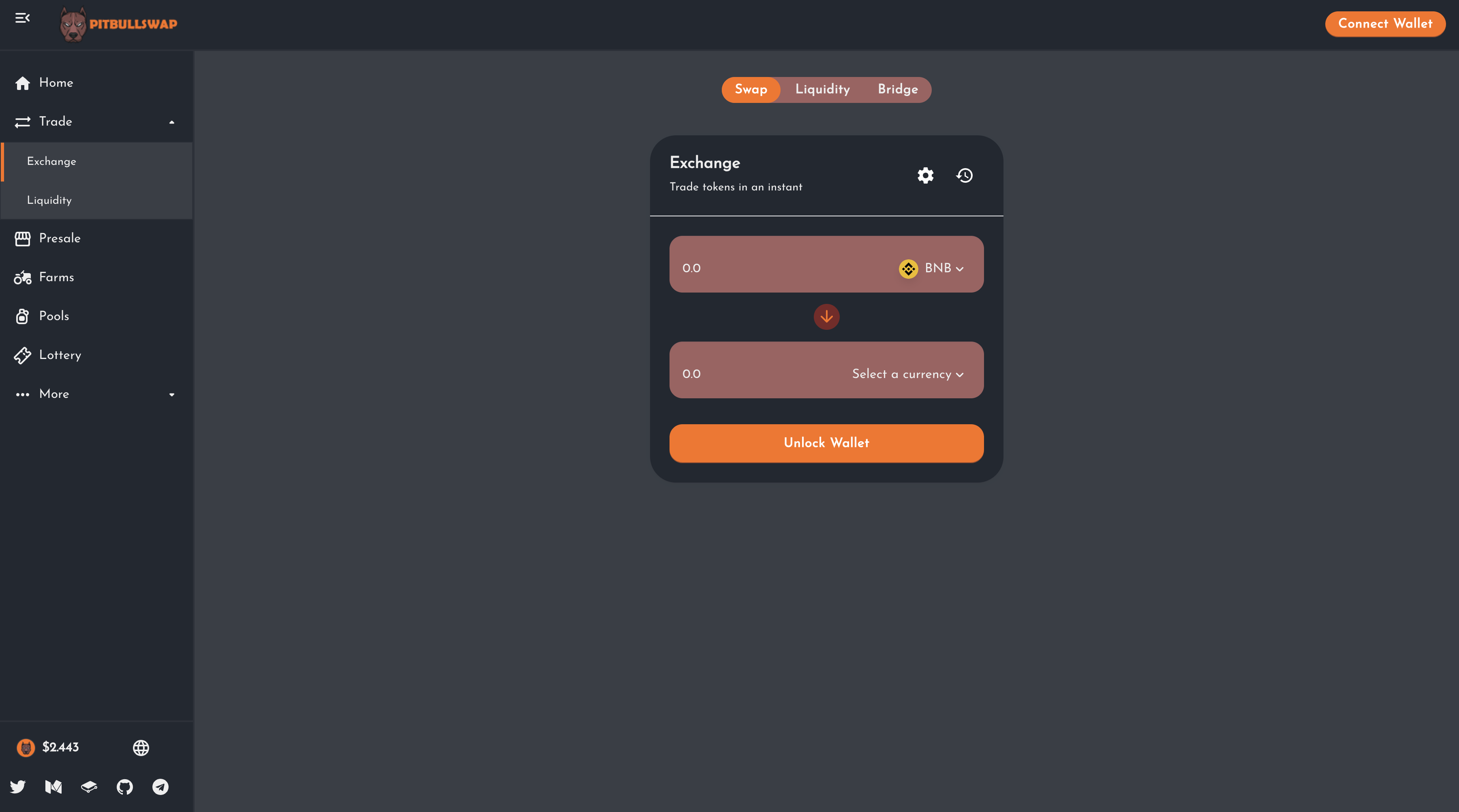 Pitbullswap Exchange (Pancakeswap Clone)
